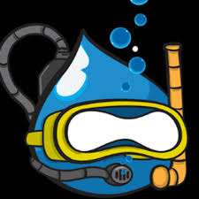 Drupal Logo taking part in scuba-diving