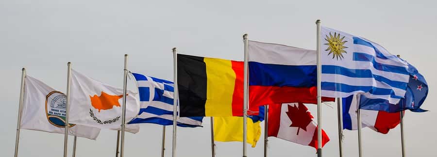 Drupal Logos representing National Identities image