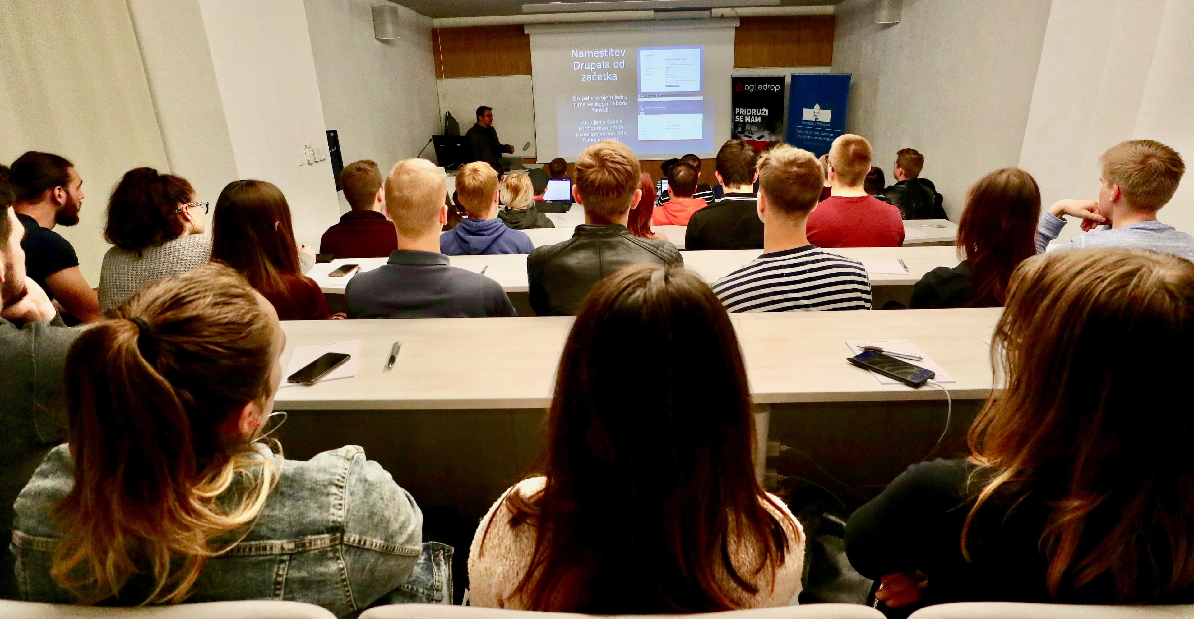 Agiledrop presenting Drupal at the Faculty of Computer Science image