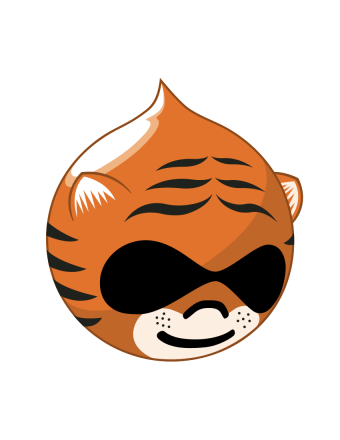 Drupal logos tiger
