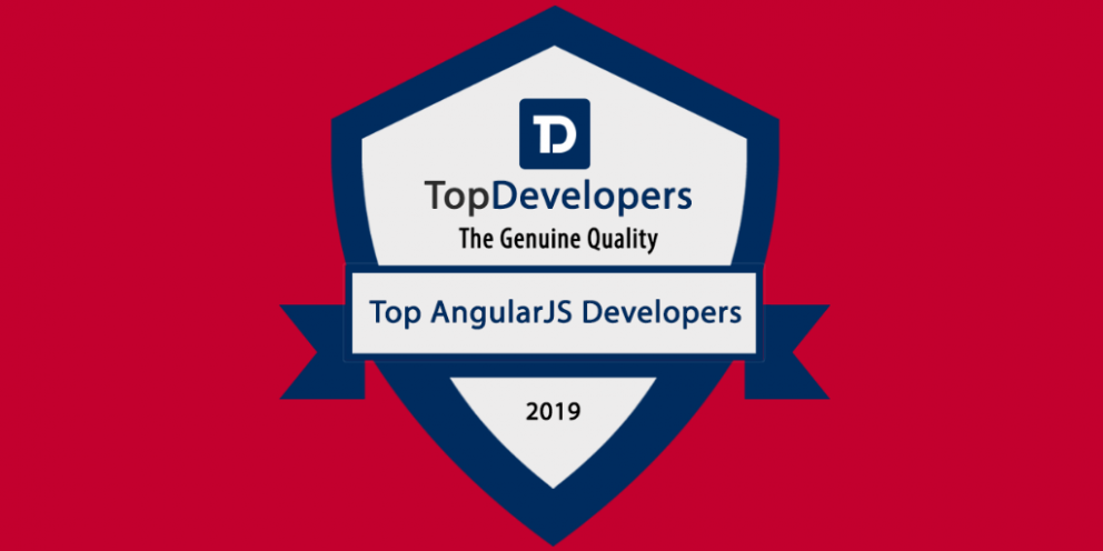 Agiledrop top Angular development company badge of recognition