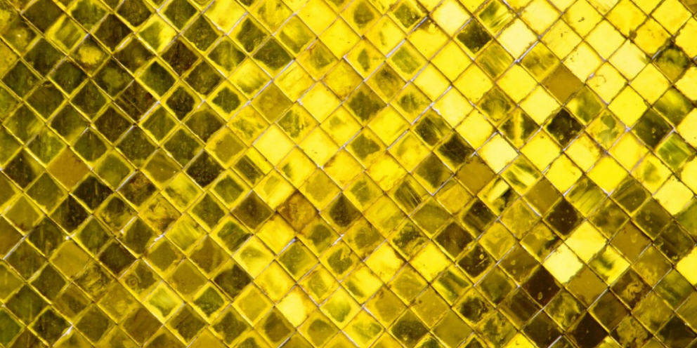 Yellow rectangular tiles