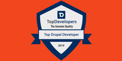 Top Drupal Developers 2019 badge edited