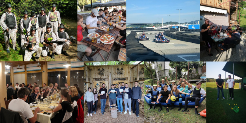 Collage of Agiledrop activities in 2021